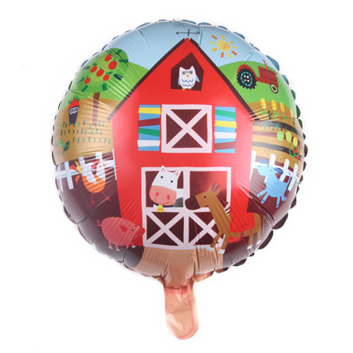 new 18-inch cartoon animal farm aluminum foil balloon wholesale birthday party decoration wedding arrangement