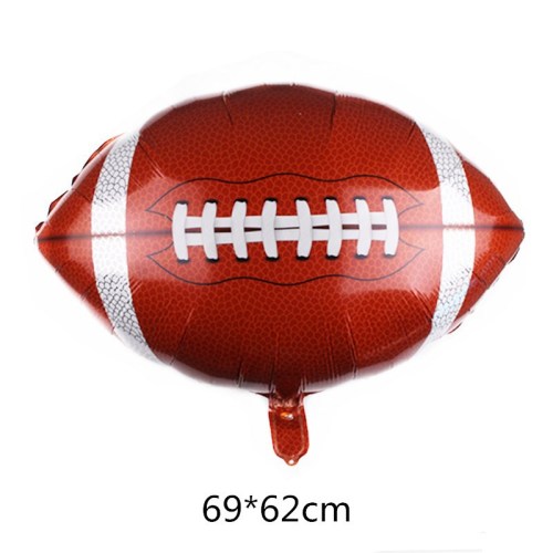 rugby aluminum balloon cartoon balloon party decoration balloon 18-inch balloon special-shaped balloon wholesale balloon