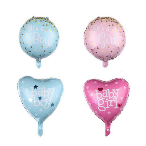 New 18-Inch Heart-Shaped round Boy Girl Aluminum Balloon Baby Balloon Children‘s Toy Party Decoration