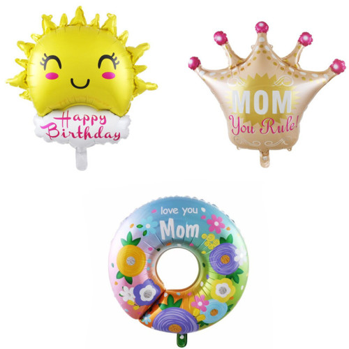 Mother‘s Day Mom Birthday Sun & Cloud Garland Mom Aluminum Balloon Birthday Party Decoration Wholesale Balloon