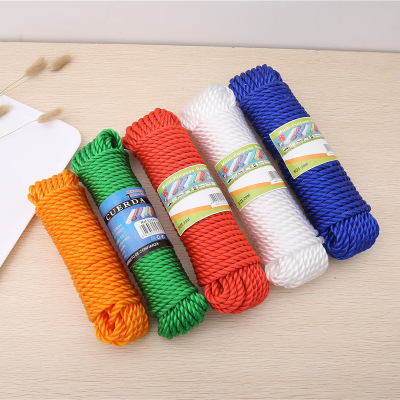 Outdoor Clothesline Extra Thick Windproof Drying Nylon Rope Non-Slip Clothesline Nylon Braided Rope Mountaineering Safety Rope