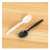 Cake Fork Thickened Dessert Spoon Disposable Plastic Fork Spoon Individually Packaged Bulk Black Frosted Fork