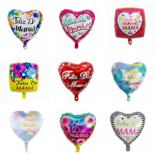 18-Inch Square Mother‘s Day Balloon Cartoon Shape Aluminum Balloon Children‘s Party Decoration Balloon Toy Balloon