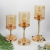 European Style Table Candlestick Decoration Nordic Romantic American Crystal Candle Holder Gold French Decoration Decoration Manufacturer