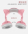ZW-068 Bluetooth Headset E-Sports Luminous Wireless Cat Ears Adorable Headset Game Headset Colorful Dazzling Light
