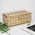 European-Style Extended Crystal Tissue Box Paper Extraction Box Metal Gold Household Creative Living Room Coffee Table Top Storage Box