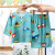 Children's Poplin Pajamas Summer Thin Long Sleeves Cotton Silk Baby Boys and Girls Homewear Air Conditioning Clothes