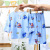 Children's Poplin Pajamas Summer Thin Long Sleeves Cotton Silk Baby Boys and Girls Homewear Air Conditioning Clothes