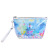 Creative Gradient Pattern Cosmetic Storage Bag Ins Style Women's Cartoon Lettered Make-up Bag Interlayer Storage Bag