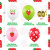 2.8G Printing Strawberry Sweet Children's Birthday Party Decoration Rubber Balloons Suit Girl Birthday Arrangement