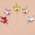 Wholesale Five-Pointed Star Candle Birthday Cake Candle Cartoon Birthday Candle Gold & Small Candle Colored Candle