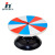 Qinghua 20525 Color Block Turntable Pointer Turntable Primary School Mathematics Science and Education Instrument Preschool Education Teaching Aids Regular Probability