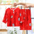 Children's Poplin Pajamas Summer Thin Long Sleeves Cotton Silk Baby Boys and Girls Homewear Air Conditioning Clothes