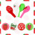 2.8G Printing Strawberry Sweet Children's Birthday Party Decoration Rubber Balloons Suit Girl Birthday Arrangement