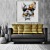 Smoking Dog Living Room Decorative Sofa Background Wall Nordic Style Office Hanging Picture Mur 100*100 plus Black Frame