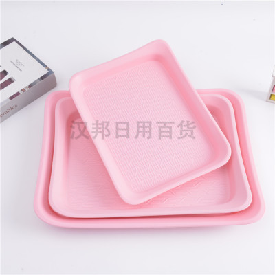 European-Style Simple Tray Rectangular Service Plate Household Macaron Color Teacup Water Cup Plate