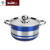 Four-Piece Color Pot Set Household Porridge Pot Soup Pot Double Bottom Soup Pot Induction Cooker Gas Stove General Cookware