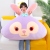 StellaLou Rabbit Big Cushion Cute Cartoon Bed Sofa Sleeping Pillow Plush Toy Pillow Super Soft Gift