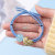 Candy Girl Heart Hair Rope Partysu Hair Accessories Love Grid Cute Headwear Tie-up Hair Head Rope Korean Style round Bead Ball