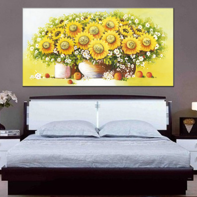 SUNFLOWER Oil Painting Sunflower Oil Painting Decorative Painting Hand Painting Living Room Oil Painting 60 * 120cm