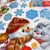 Novelty Christmas Stickers Laser Cat's Eye Christmas Wallpaper 8D Wall Stickers Christmas Layer Stickers