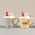 Three-Dimensional Bear Doll Ceramic Cup Love Bear Mug with Cover Spoon Student Couple Gift Cup Coffee Milk Cup