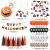 Original New Halloween Balloon Decoration Set Halloween Letter Hanging Flag Banner Photo Spiral Layout