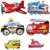Transportation Truck Theme Party Decoration Aircraft Ship Hanging Flag Aluminum Film Balloon Stickers Children's Birthday Suit
