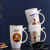 Space Genuine Snoopy Mug with Cover Spoon Cute Cup Creative Cup Ceramic Personality Office Water Cup