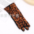 2021 New Autumn and Winter Warm Gloves Fashion Small Leopard Four-Finger Plum Touch Screen Women's Gloves