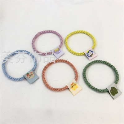 Candy-Colored Hair Tie Colorful Braids Cartoon Animal Rubber Band Cute Sweet Japanese and KoreanChildrenHairBandforGirls