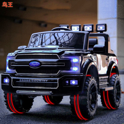 Baby Carriage Pickup Truck Large Body Wheel Four-Wheel Drive Four-Wheel off-Road Vehicle Can Sit Children's Electric Car