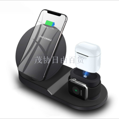 Vertical Mobile Phone Stand Aluminum Alloy Desktop Wireless Charger Twin Coil Smart Fast Charging 10W Mobile Phone Stand