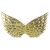 Hot Selling Pony Colorful Wings Children's Day Wings Party Props Composite Glossy Silk Gold and Silver Cloth Wings
