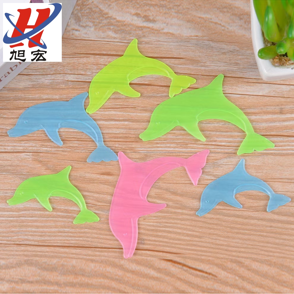 夜光小卡墙贴海豚贴夜光星星墙贴纸立体发光墙贴夜光星星贴