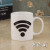 Network Signal Ceramic Cup Creative Ceramic Discoloration Cup Water Transfer Customized Gift Cup Magic Cup Foreign Trade Coffee Cup