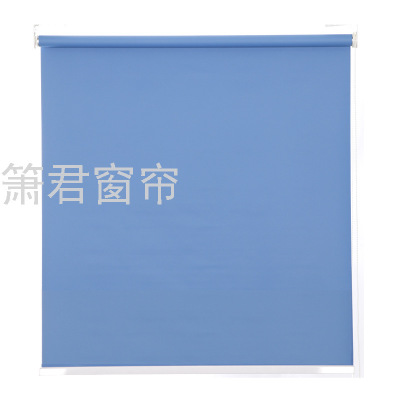 Factory Curtain Office Room Darkening Roller Shade Louver Curtain Roller Shutter Curtain Sun Protection Thermal Insulation Manual Shading Curtain