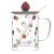 Creative Glass Cartoon Milk Tea Cup Household Large Capacity Juice Glass Fresh Breakfast Milk Cup