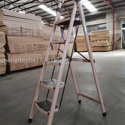 Ladder widened pedal ladder herringbone ladder iron ladder folding herringbone ladder