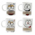 Creative Ceramic Mug Cartoon Expression Cookie Toast Milk Coffee Cup Custom Logo Gift Cup Factory Direct Sales