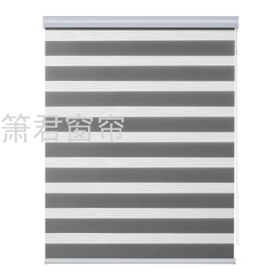 Curtain Shutter Louver Curtain Soft Gauze Double-Layer Oil-Proof Waterproof Office Shading Sunshade Shutter Curtain