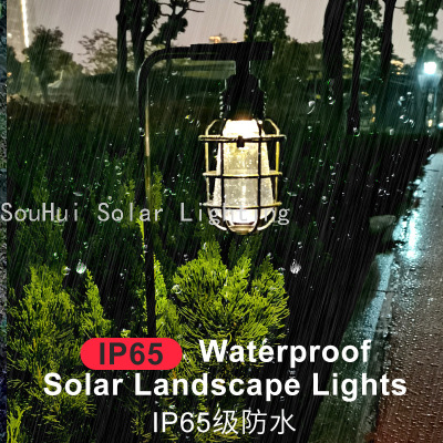 Cross-Border New Product Solar Ground Lamp Lawn Lamp Outdoor Courtyard Garden Ground Plug LED Christmas Decoration Landscape Lamp