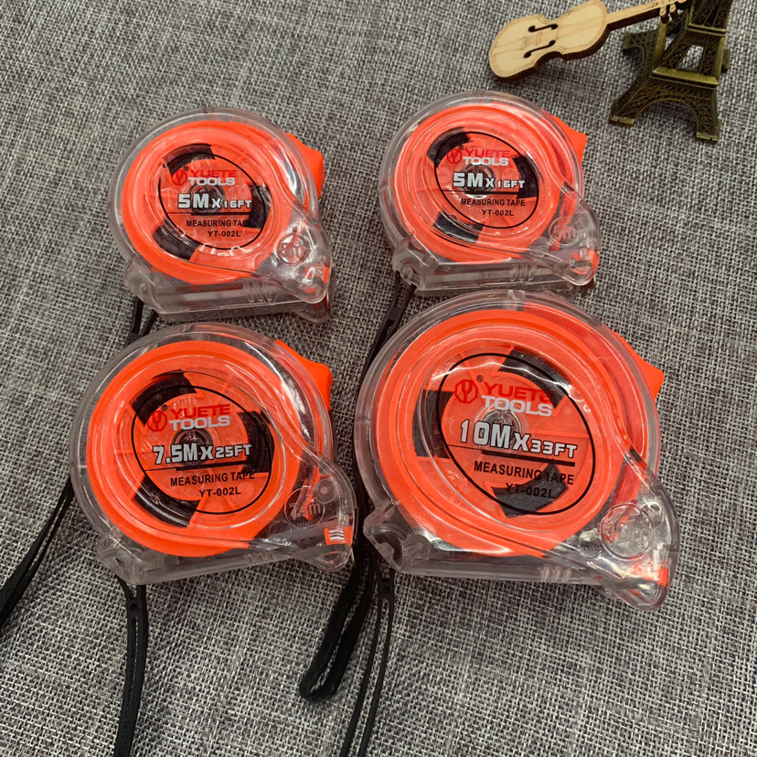 透明钢卷尺公英公分3米5米7.5米10米尺子五金工具