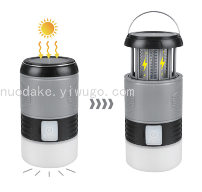 Solar Mosquito Lamp Solar Camping Buckle Tent Light Outdoor Emergency Light with Power Bank Function