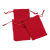 Processable Customized Red Jewelry Bag Drawstring Flannel Bag Packing Bag