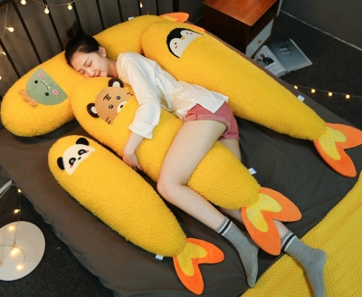 Tempura Pillow Tempura Shrimp Tail Pillow Pregnant Women Leg Plush Toy Doll Toy Long Panda Dinosaur