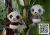 24cm Music Panda Doll Earphone Earmuffs Doll Panda