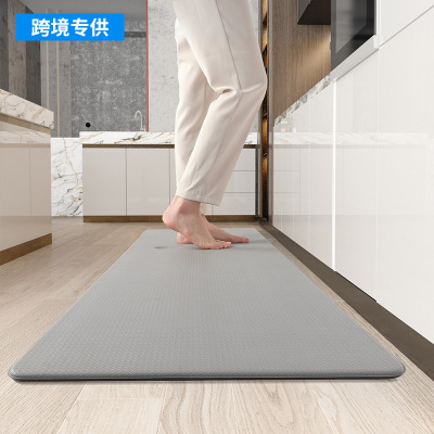 Cross-Border Anti-Slip Fatigue Kitchen Pad 0.5 Thick Shock-Absorbing PVC Woven Foot Mat Washable Erasable Floor Mat Carpet