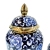  Home Blue and White Porcelain Ceramic Decoration Crafts Blue Color Creative Design Vase High-End Soft Decoration