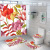 Romantic Flower Cross-Border Bathroom Non-Slip Mat Shower Curtain Combination Carpet Design Four-Piece Set Spot Delivery